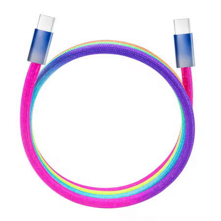 Cavo USB C colore arcobaleno magnetico