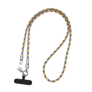 Cavo usb-c collana tracolla cordino multicolor giallo rosso celeste nero