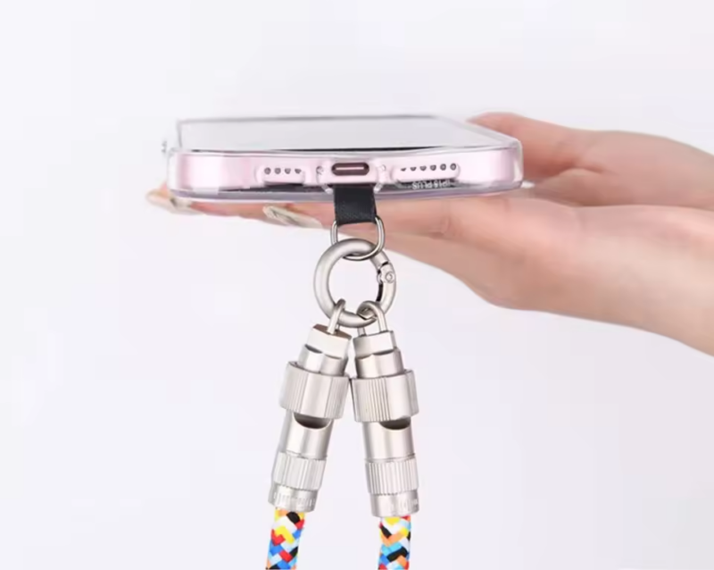 Cordino cellulare 2 in 1: Tracolla e Cavo USB-C