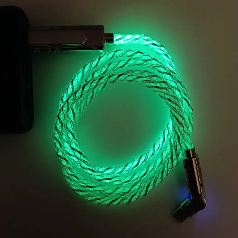 Cavo luminoso gaming per cellulare con connettore rotante USB