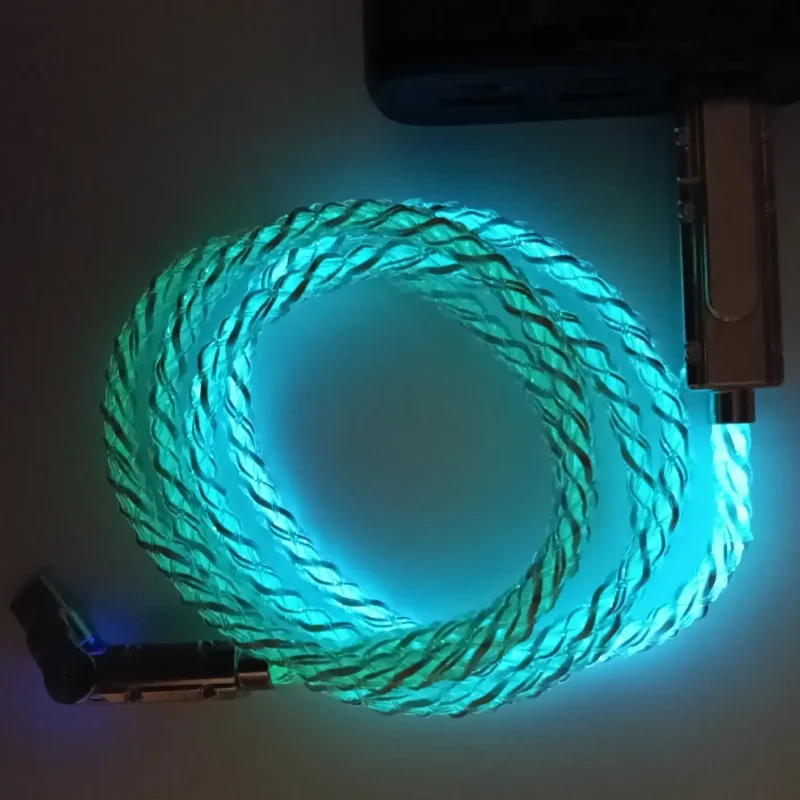 Cavo luminoso gaming per cellulare con connettore rotante USB