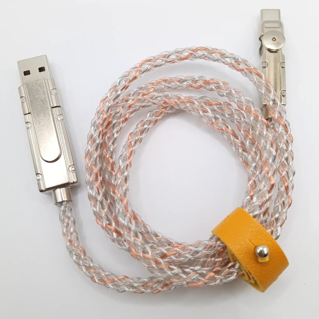 Cavo luminoso gaming per cellulare con connettore rotante USB