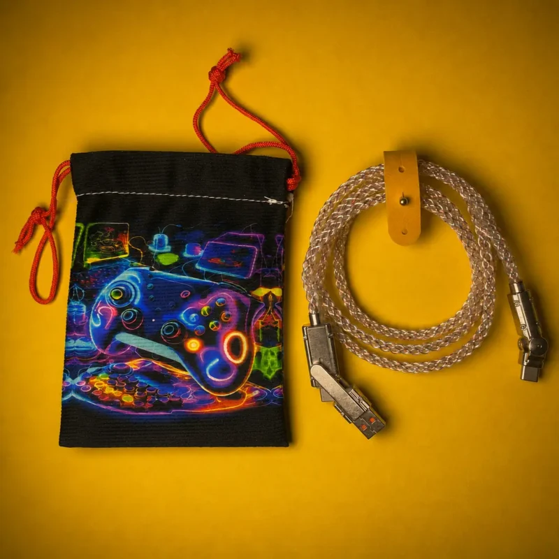 Cavo USB luminoso con sacchetto gamer