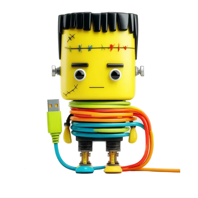 Frankestein Halloween mostro cavo USB