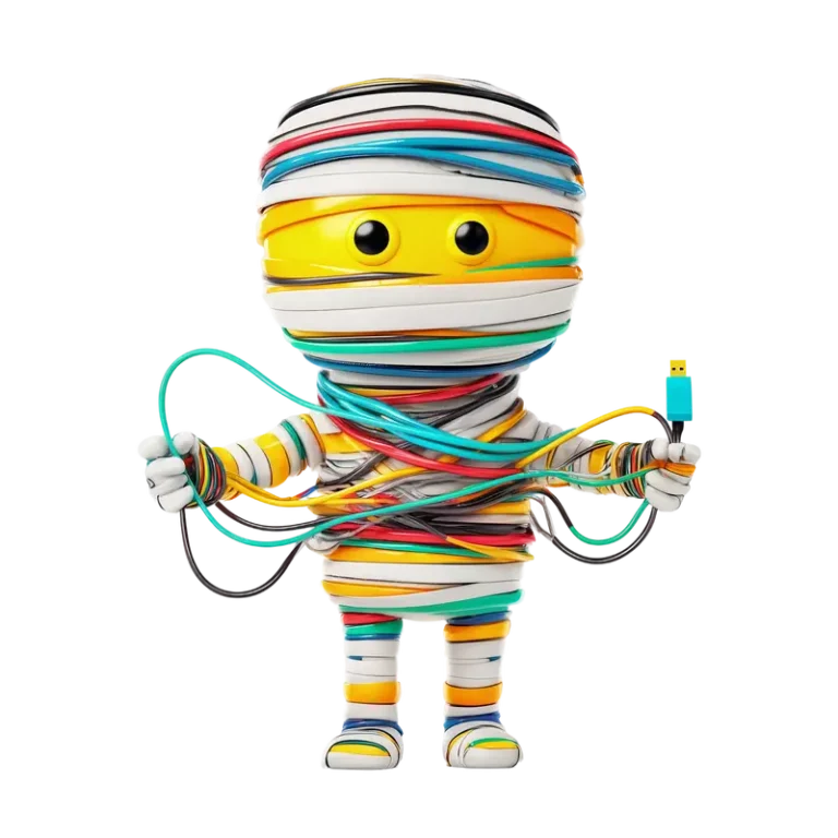 Mummia halloween cavi usb